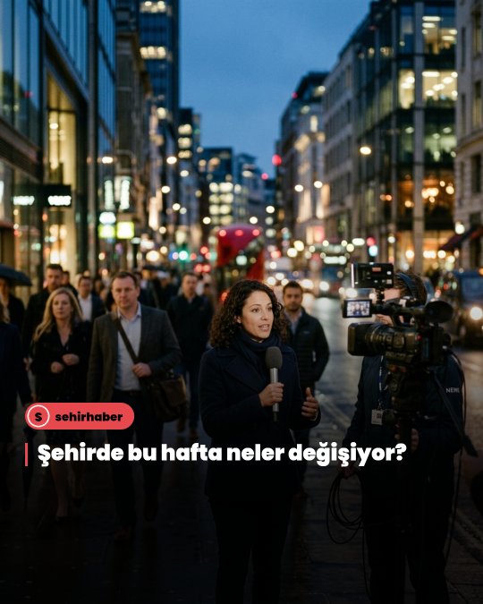 Forge şablonuyla hazırlanmış örnek Reels: şehir gündemi haberi