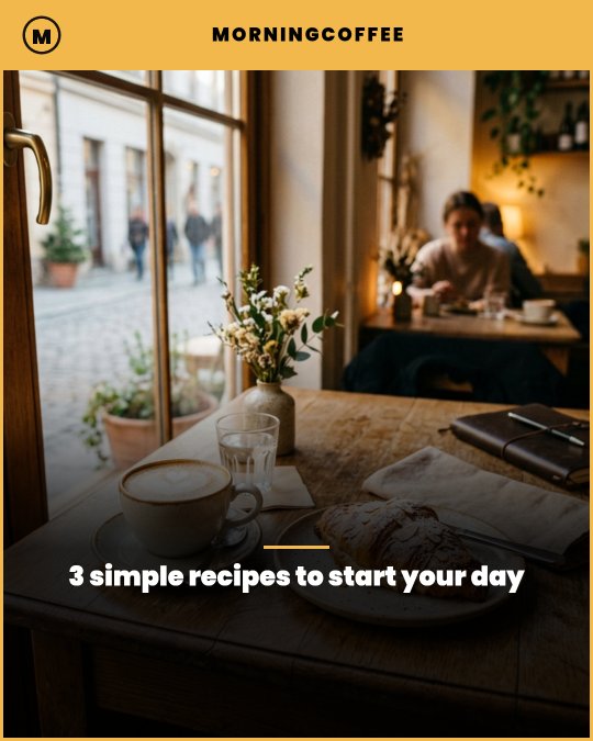 Sample Reels made with the Forge template: breakfast recipes